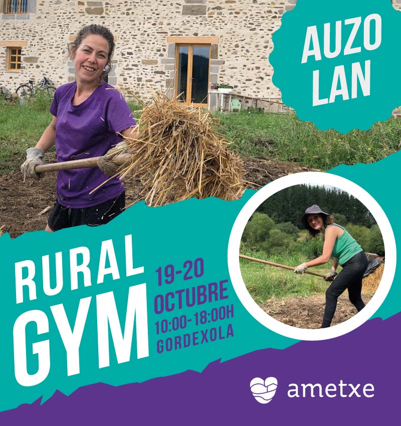 ametxe AUZOLAN ruralgym rural gym gimnasio fitness cooperativo vivienda cooperativa cohousing covivienda